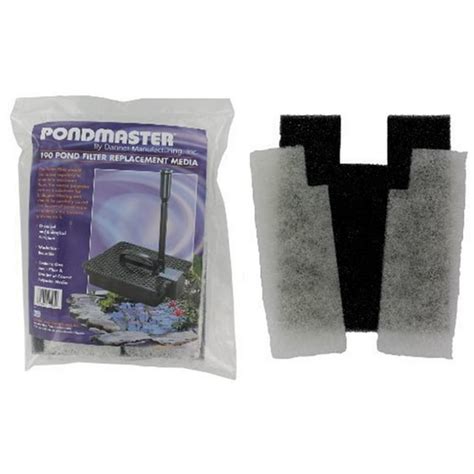 PondMaster 1 Polyester Filter & 1 Carbon Coated Filter