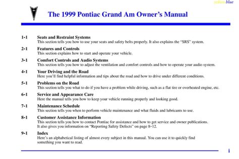 Pontiac grand am 1999 owners manual. - Harley davidson super glide fxs 1973 factory service repair manual.