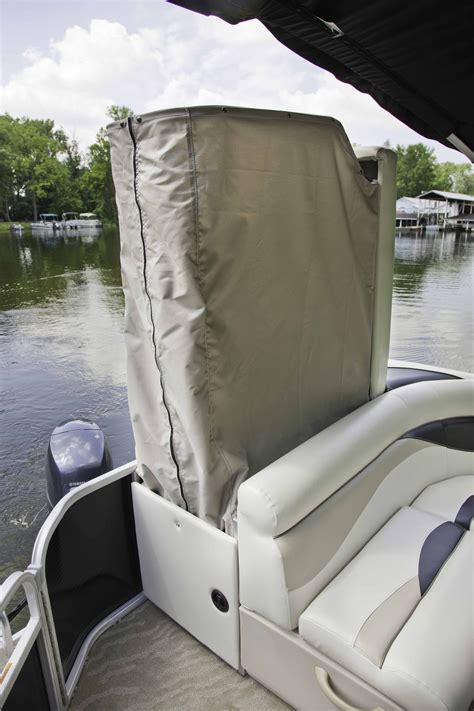 Pontoon bathroom enclosure. BENTISM 600D Pontoon Boat Cover, Fit for 17'-20' Boat, Heavy Duty Oxford Fabric, UV Resistant Waterproof Trailerable Boat Cover w/ 2 Support Poles and 7 ... 
