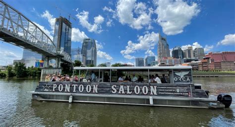 Pontoon saloon nashville. Introducing a new sister business to Pontoon Saloon: Boat Rental Nashville! If you want to cruise the river on your own, Pontoon Rental Nashville offers a convenient, affordable option for boat rentals right in Downtown Nashville! Starting May 1, 2022, our 11-passenger 2019 Sun Chaser will be available to … 