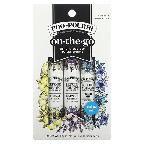 Poo-Pourri 3pc On the Go Set- Before-You-Go Toilet Spray