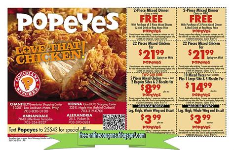 Discover all the latest Popeyes coupons and discou