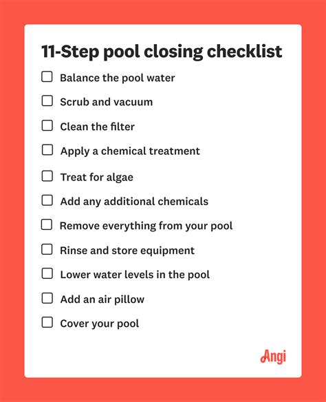 Pool Closing Checklist :: Dazzle Water Care