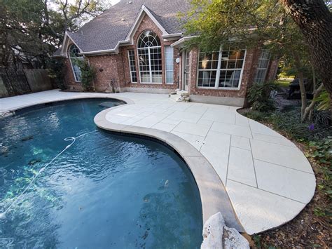 Pool deck resurfacing. Refinish your pool deck with these useful guides. Pool Deck Renovation. From updating pool coping to complete overhauls of pool decks, our qualified team can handle any size renovation project! For professional service backed up by years of experience, call Decorative Concrete Surfaces first! Call us at 323-319-5230 or send us an e-mail at info ... 
