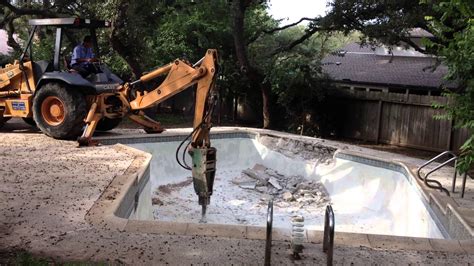 Pool removal. Disadvantages of Full Pool Removal: Cost: The major downside of full pool removal is cost. This method involves more time and more disposal costs, so this is the most expensive option. In-ground or above ground swimming pool removal in Albuquerque, NM. Read verified reviews and credentials for prescreened pool demolition contractors in ... 