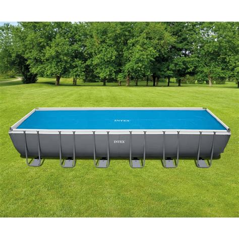 Pool-Solarplane Blau 716x346 cm Polyethylen INTEX