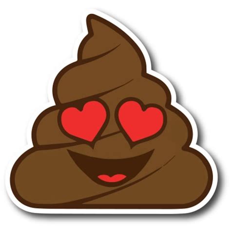 Poop Emoji Heart Eyes Etsy