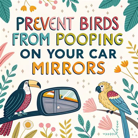 Pooping mirror.  One possible explanation for birds pooping on car mirrors ...