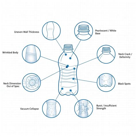Poor distribution bottle defects.  In total it lists over 50 different defect types, providin...