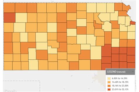 Kansas Poverty Rate by County. QuickFacts uses data from the following …. 