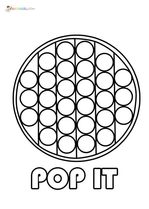 Pop It Coloring Coloring Pages