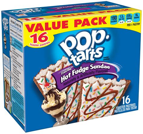 Pop Tarts Frosted Hot Fudge Sundae Breakfast Toaster Pastries ... - Walmart