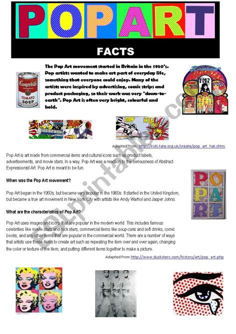 Pop art Facts for Kids - Kiddle