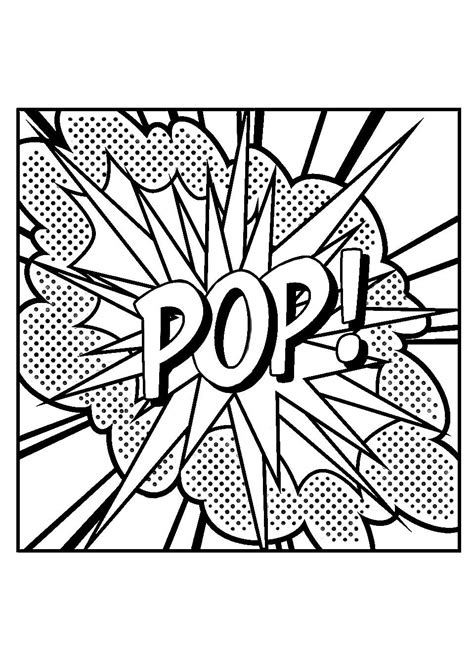 Pop art coloring pages - Pinterest