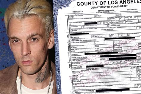 Pop star Aaron Carter’s cause of death revealed