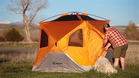 Pop-up tent. This item: EchoSmile Camping Instant Tent, 2/4/6/8/10 Person Pop Up Tent, Water Resistant Dome Tent, Easy Setup for Camping Hiking and Outdoor, Portable Tent with Carry Bag, for 3 Seasons… $79.99 $ 79 . 99 