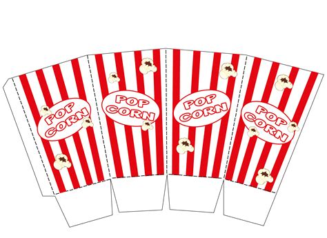 Popcorn Box Template Teacher Made Resource