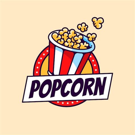 Popcorn Logo Design Vector Download