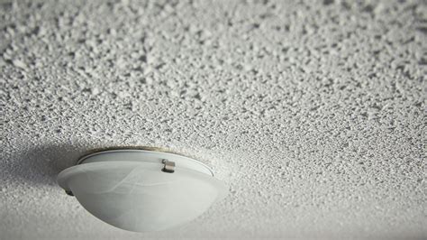 Popcorn ceilings. Jul 15, 2019 · The fabric softener will help it adhere to the popcorn ceiling. Start by wetting down a 6-square-foot area of the ceiling. “Spray more than you think you need,” advises Lipford. Let it sit for ... 