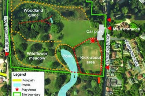 Popes Meadow orienteering map - Bracknell Forest