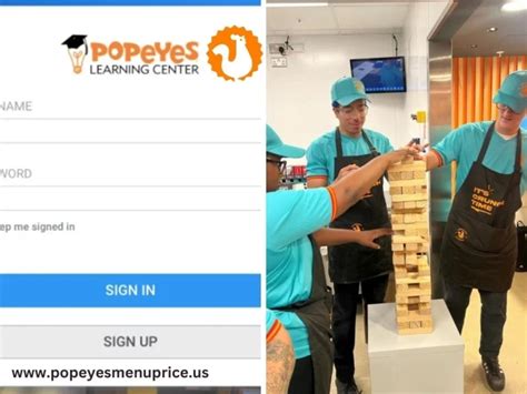 Popeyes Academy Login Login Page Design
