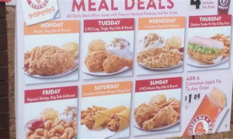 Find Popeyes Louisiana Kitchen at 946 W Beale St, Kingman, AZ 86401: Discover the latest Popeyes Louisiana Kitchen menu and store information. ... Popeyes Louisiana Kitchen Menu and Prices. Last Update: 2023-07-11. Chicken Combos. Includes Regular Side and Small Drink. Chicken Combo : $11.39: 2 Pcs . 0.. 
