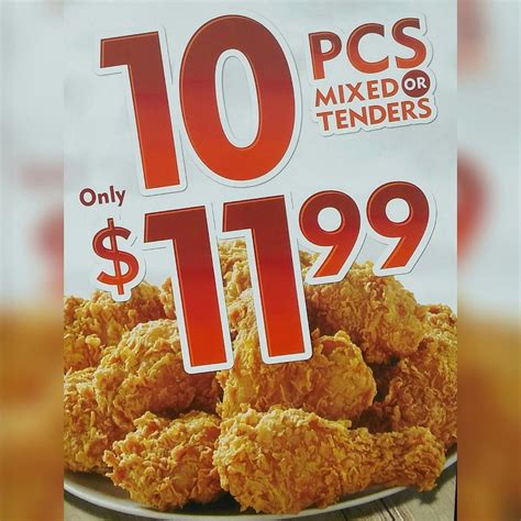 Popeyes specials dollar6. The $6 Rip'n Chicken Big Box includes one Rip'n Chicken fried chicken filet, two sides, a biscuit, and sauce for dipping. You can also add a small drink for $1 at participating locations. Rip'n Chicken was first introduced in 2011 (they also introduced Dip'n Chicken that same year) and has been brought back several times. 