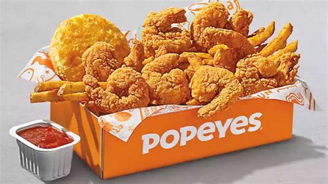 Popeyes tackle box 2023. The shrimp tackle box comes with eight crispy shrimp, one side, and a biscuit. Unlike last year's $5 Shrimp Tackle Box , this year's box will cost $7.99, unless it's ordered in the app or online ... 