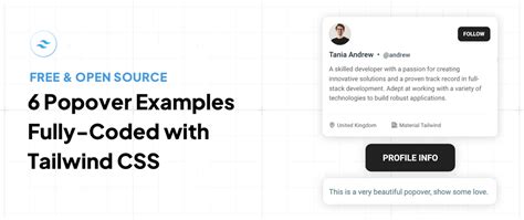 Popover tailwind codepen.  It supports dark mode.  🚀 Looking for even...