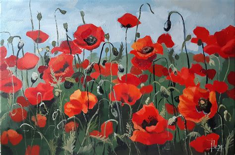 Poppies Artwork - Etsy