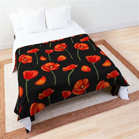 Poppy Poppies Bedding Redbubble