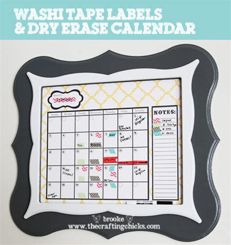 Poppy Seed Projects Guest Post Dry Erase Calendar Tutorial with