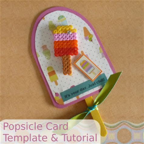 Popsicle Card Tutorial and Free Template
