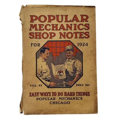 Popular mechanics shop notes for 1924 1930. - Manwatching a field guide to human behaviour desmond morris.