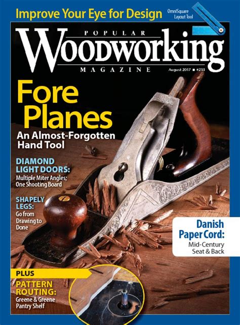 Popular woodworking. Popular Woodworking Magazine has delivered projects, tips, and techniques from America’s best and brightest woodworkers for over 40 years. The editorial focus is a committed philosophy of hybrid woodworking – blending the best of traditional hand tool and power tool woodworking. Our goal is to be the ambassadors to woodworking. From helping ... 