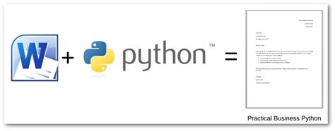 Populating MS Word Templates with Python Practical Business Python