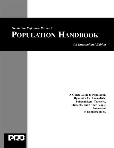 Population Handbook 5th Edition