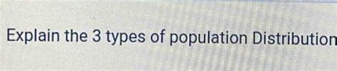 Population distribution statistics.  Understanding population distribut...