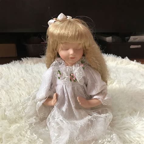 Porcelain Doll Praying Kneeling #3887655476