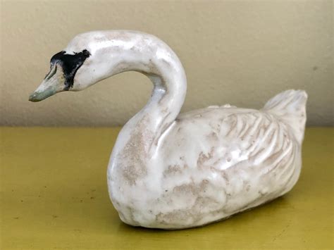 Porcelain Swan Collectible - Etsy