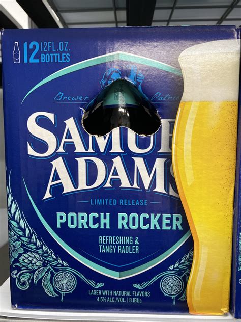 Porch rocker beer. Samuel Adams Porch Rocker is a Fruit and Field Beer style beer brewed by Boston Beer Company (Samuel Adams) in Jamaica Plain, MA. Score: 76 with 1,817 ratings and reviews. Last update: 02-25-2024. 