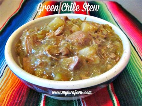 Pork and green chili stew. Heat oil in a Dutch oven or large pot over medium-high heat. Season pork with salt and pepper, then cook in hot oil until golden brown on all sides, about 7 minutes. Transfer pork to a plate. Reduce the heat to medium; stir in onion and garlic. Cook and stir until onion has softened and turned translucent, about 5 minutes. 