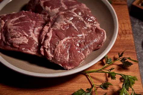 Pork cheek meat. Pig's cheeks are cheaper cuts of meat best cooked by braising or slow cooking. They make a tender, succulent stew – best served with creamy mash or polenta. 