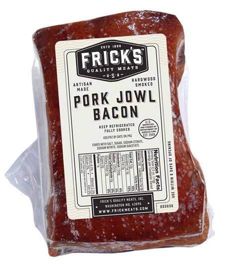 Pork jowl bacon. Jowl bacon is cured and smoked cheeks of pork. Guanciale is an Italian jowl bacon that is seasoned and dry cured but not smoked. The inclusion of skin with a cut of bacon, known as the 'bacon rind', [15] varies, though is less common in the English-speaking world. 