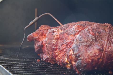 Pork shoulder smoke time. Smoking a pork shoulder on an electric smoker takes 12 hours for a 7-8 pound cut on a Traeger Pellet Grill. The Traeger temperature needs to be 225 degrees. You’ll wake up early in the wee hours ... 