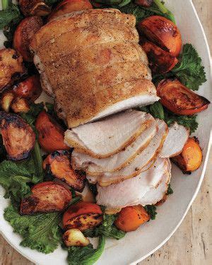 Pork with Persimmons and Mustard Greens - Martha Stewart