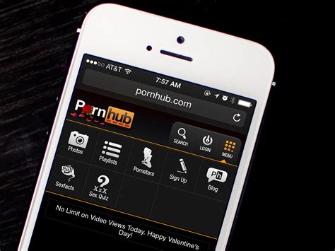 Porn.iphone. The online adult video site's app is available for both iOS and Android. 