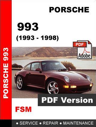 Porsche 911 carrera 1993 1998 workshop repair service manual. - General science study guide for final exam.