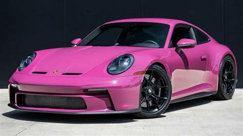 Porsche 911 pink. 911 Turbo S Cabriolet. From $ 243,200 *. 640 hp. Max. power. 2.7 s. 0 - 60 mph with Sport Chrono Package. 205 mph. Top track speed (with summer tires) * Manufacturer’s Suggested Retail Price. 