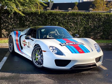 Porsche 918 Spyder Weissach Package Black/ Martini Livery